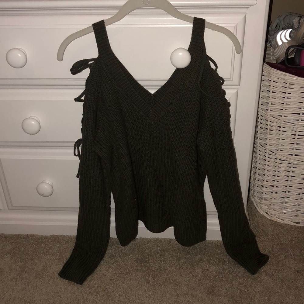 Olive sweater from Pacsun